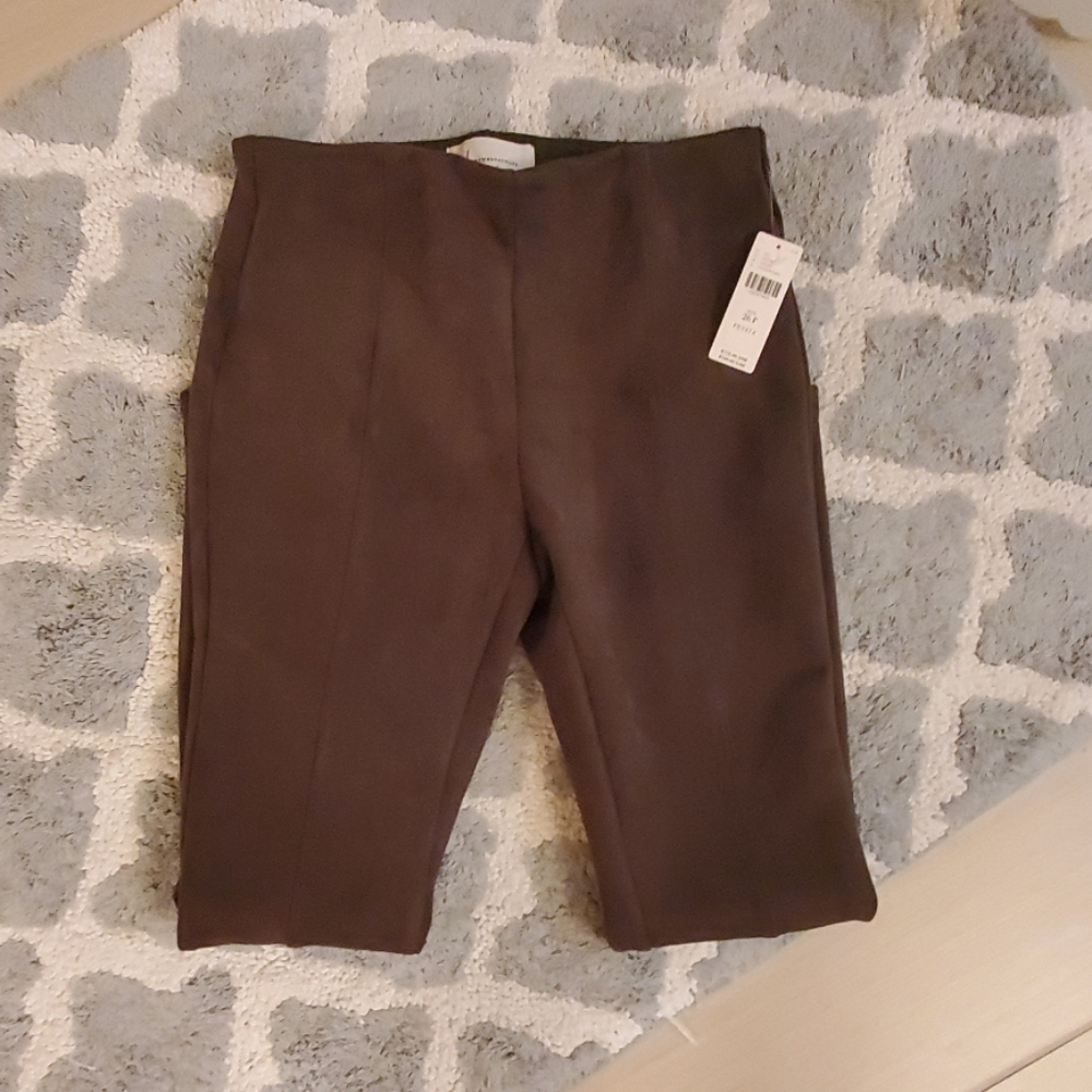 Faux suede leggings